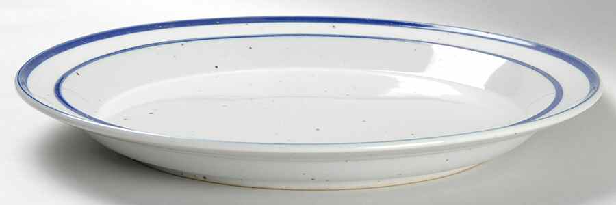 Blue Mist 12" Deep Round Platter by Dansk-1