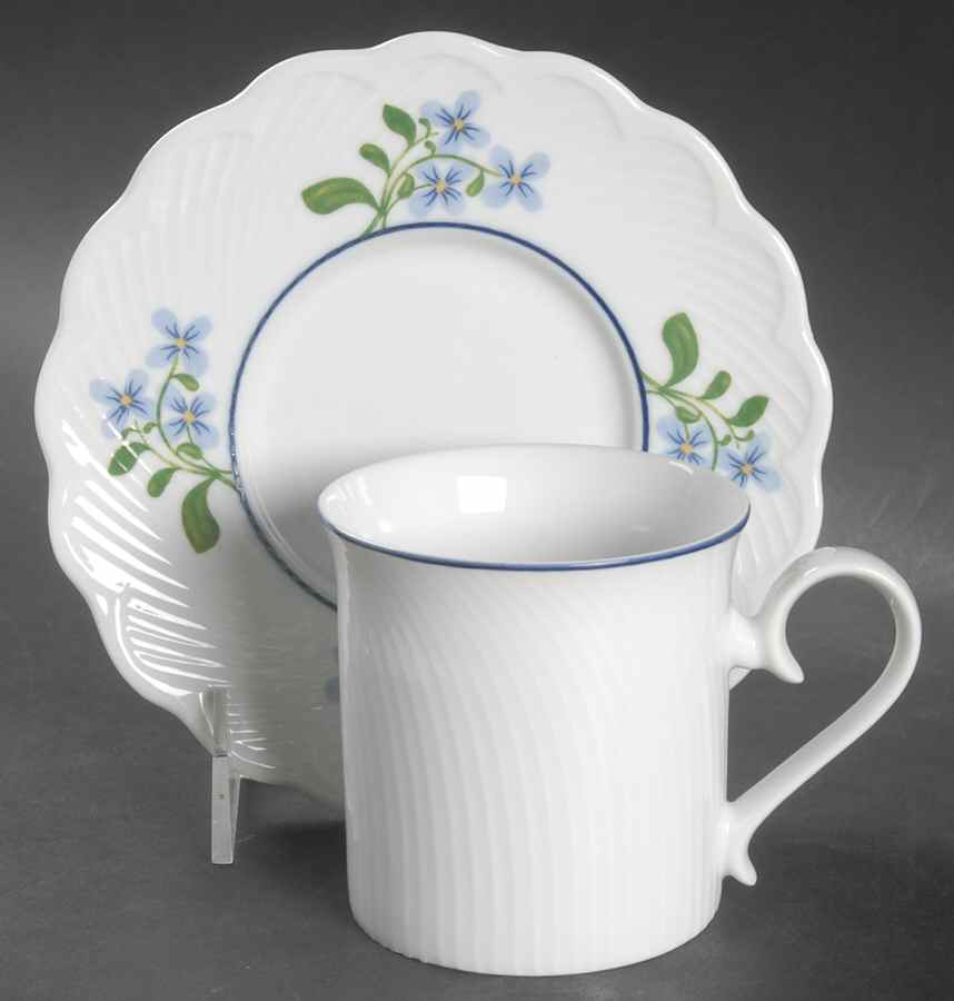 Blossom Flat Cup & Saucer Set by Dansk-1