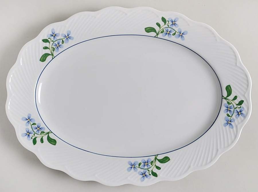 Blossom 15" Oval Serving Platter by Dansk-1