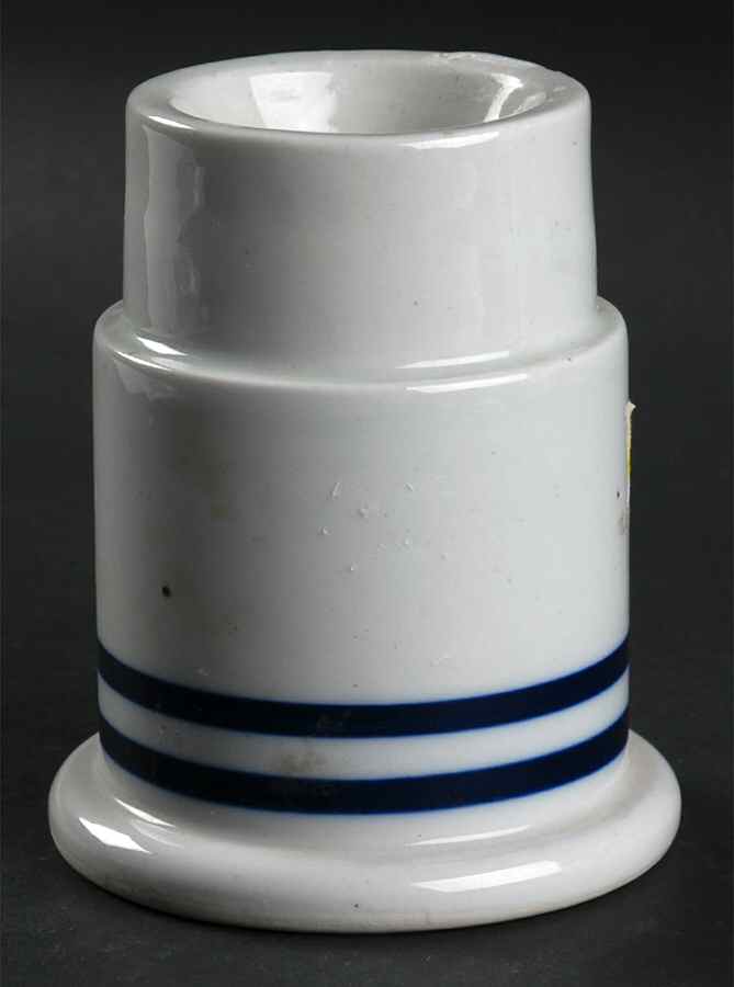 BLT Blue Hurricane Lamp No Globe by Dansk-1