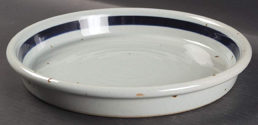 BLT Blue 12" Deep Round Platter by Dansk-1