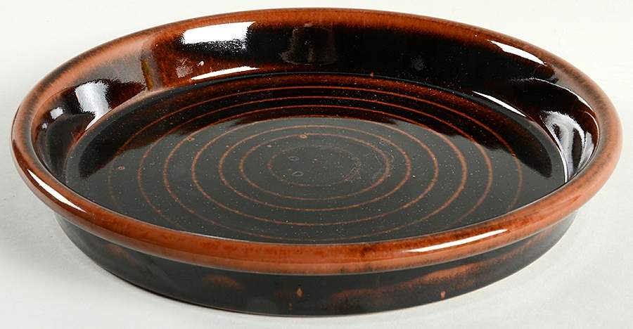 BLT Brownstone 12" Deep Round Platter by Dansk-1
