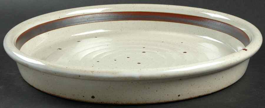 BLT Sandstone 12" Deep Round Platter by Dansk-1