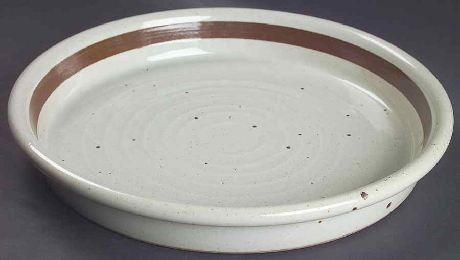 BLT Sandstone 11" Deep Round Platter by Dansk-1