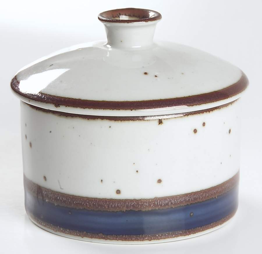 Blue Umber Sugar Bowl & Lid by Dansk-1