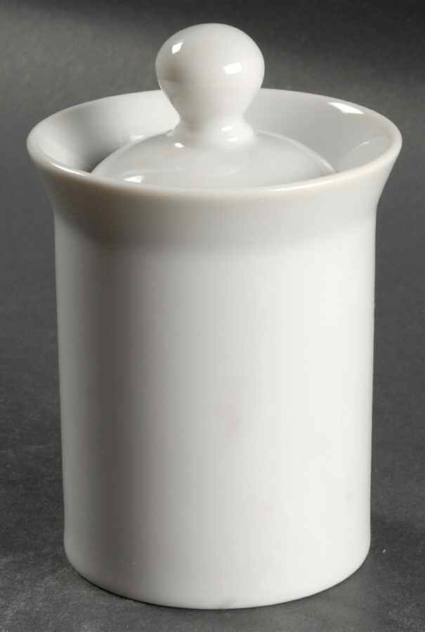 Bottelet White Sugar Bowl & Lid by Dansk-1