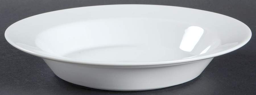 Bottelet White Rim Soup Bowl by Dansk-1
