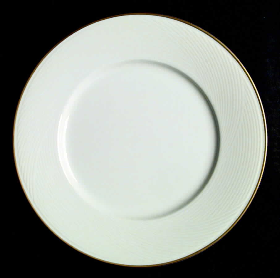 Brocade Gold Dinner Plate by Dansk-1