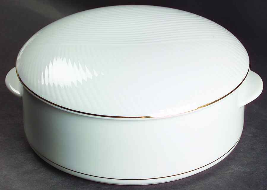 Brocade Gold 2 Qt Round Covered Casserole by Dansk-1
