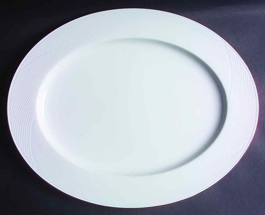 Brocade Gold 16" Oval Serving Platter by Dansk-1