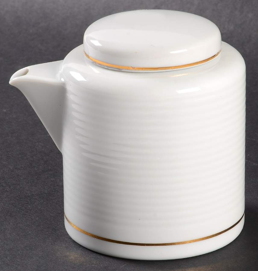Brocade Gold Creamer & Lid by Dansk-1