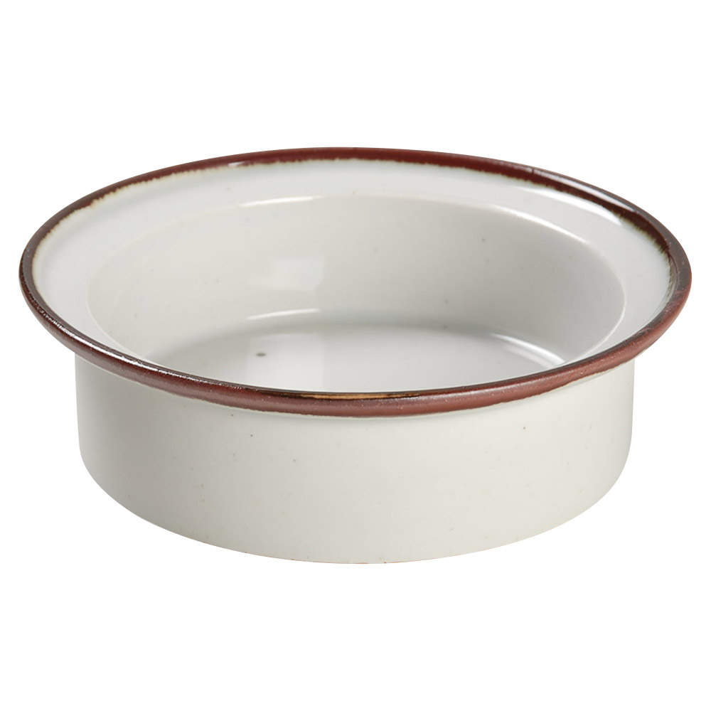 Brown Mist Rim Soup Bowl by Dansk-1