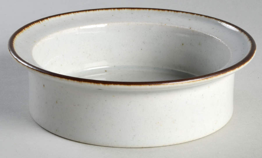 Brown Mist Rim Soup Bowl by Dansk-1