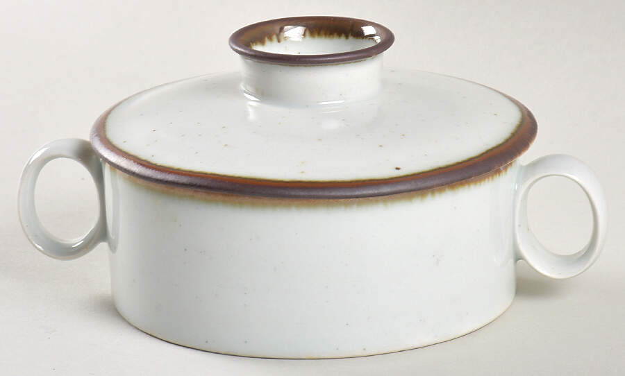 Brown Mist Sugar Bowl & Lid by Dansk-1