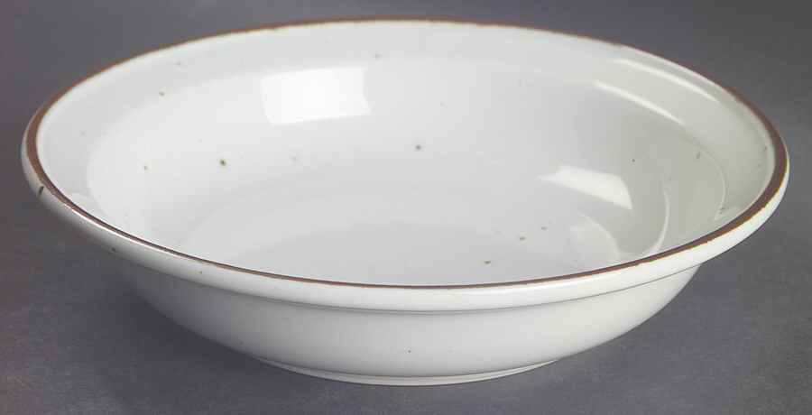 Brown Mist Rim Soup Bowl by Dansk-1