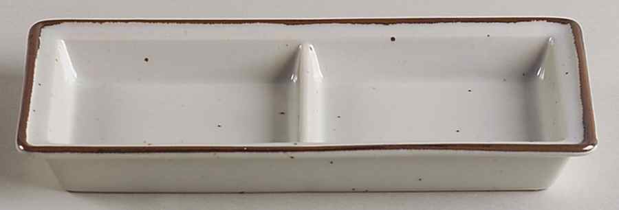 Brown Mist Divided Sauce Dip by Dansk-1