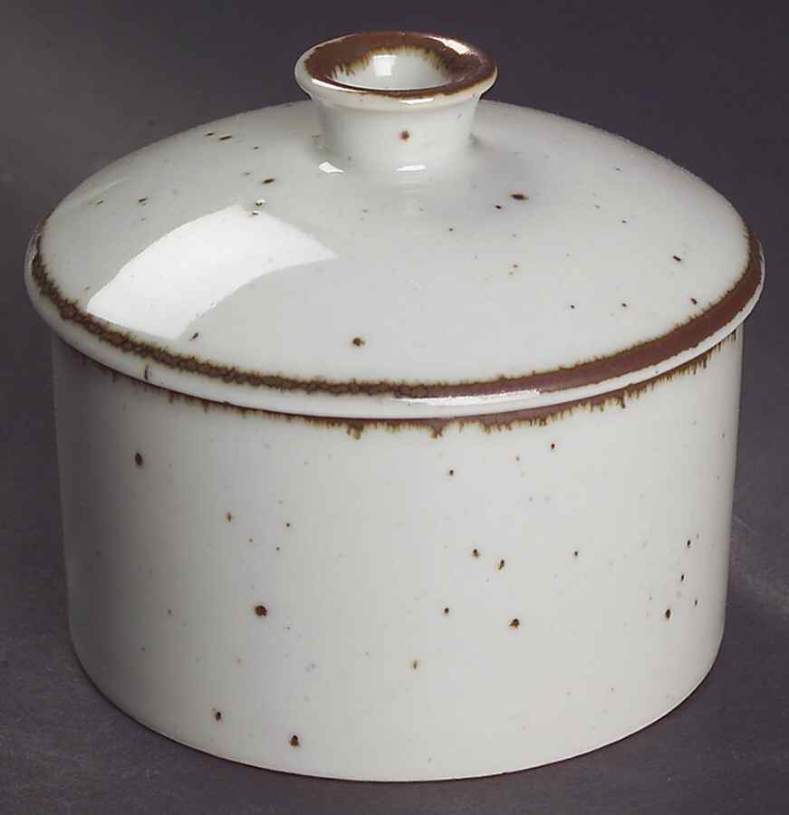 Brown Mist Sugar Bowl & Lid by Dansk-1