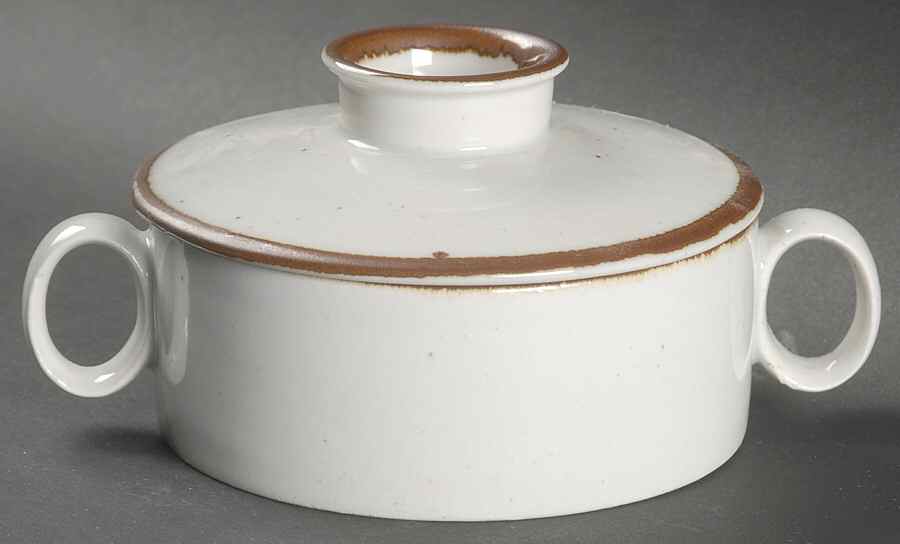 Brown Mist Sugar Bowl & Lid by Dansk-1