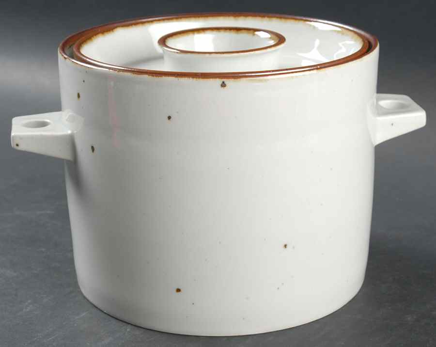 Brown Mist 1.75 Quart Round Covered Casserole by Dansk-1