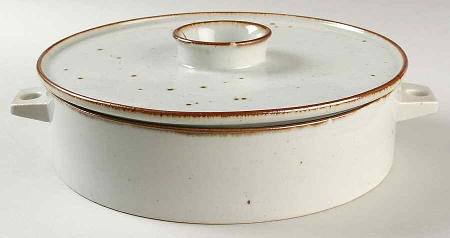 Brown Mist 1.75 Qt Round Covered Casserole by Dansk-1