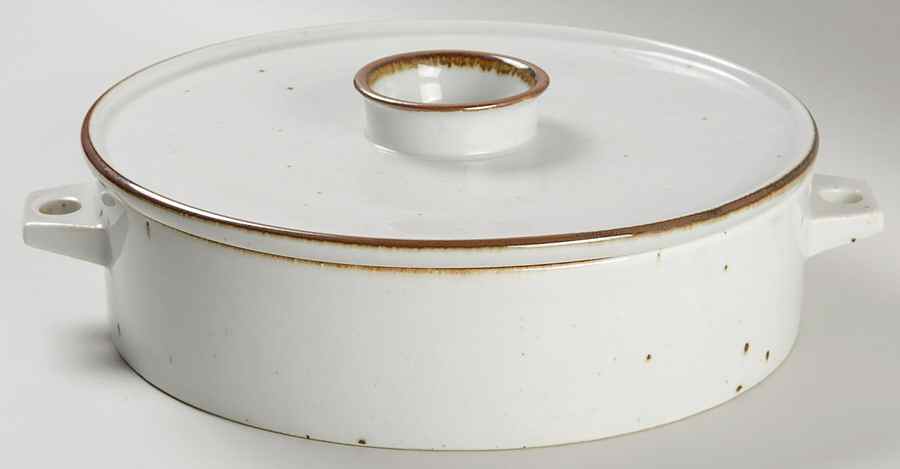 Brown Mist 1.75 Qt Round Covered Casserole by Dansk-1