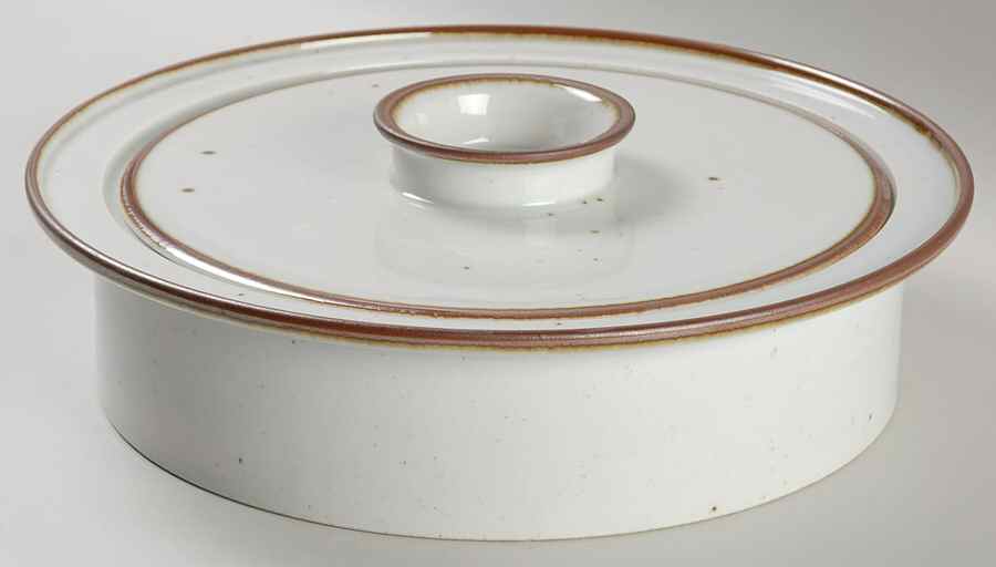 Brown Mist 2 Qt Round Covered Casserole by Dansk-1