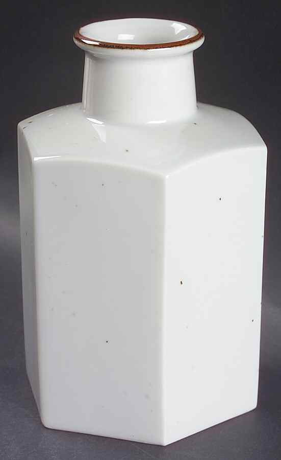 Brown Mist 7" Hexagonal Vase by Dansk-1
