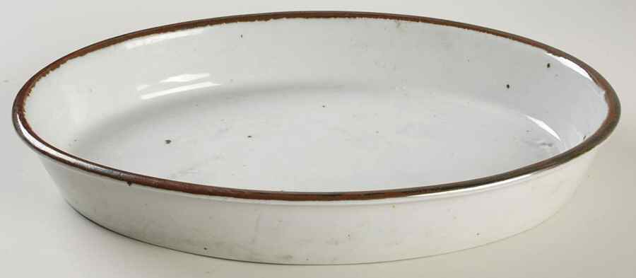 Brown Mist 14" Oval Baker by Dansk-1