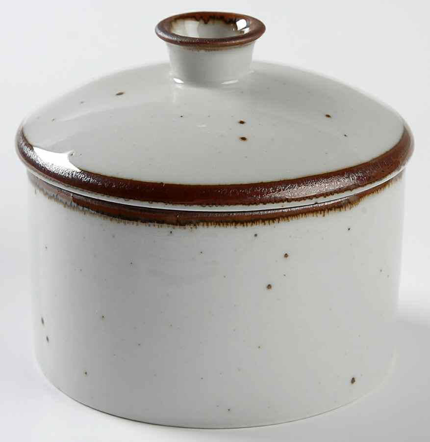 Brown Mist Sugar Bowl & Lid by Dansk-1
