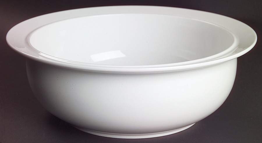 Cafe Blanc (Rim) 10" Large Salad Serving Bowl by Dansk-1