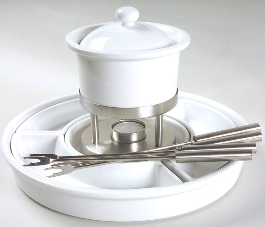 Cafe Blanc (Rim) 12 Piece Entertainment Set by Dansk-1