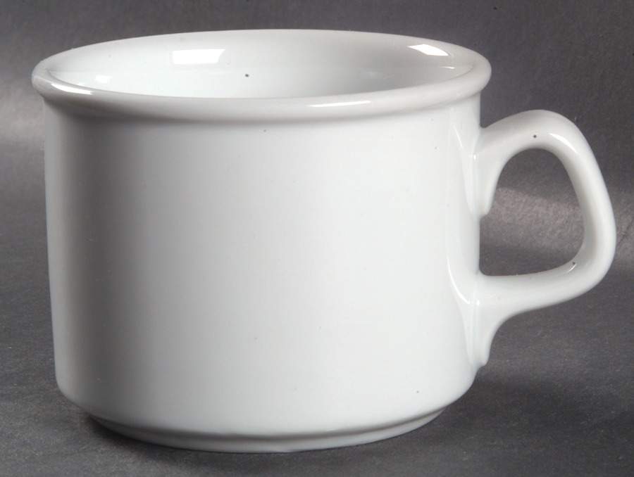 Cafe Blanc (Rim) Flat Cup by Dansk-1