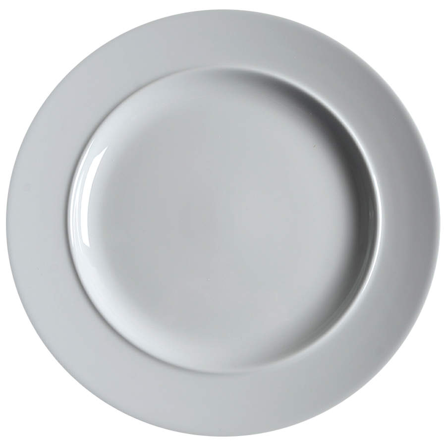 Cafe Blanc (Rim) Dinner Plate by Dansk-1