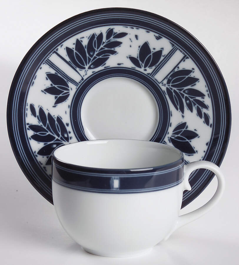Ceylon (Portugal) Flat Cup & Saucer Set by Dansk-1