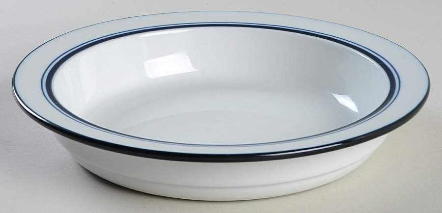 Christianshavn Blue Rim Soup Bowl by Dansk-1