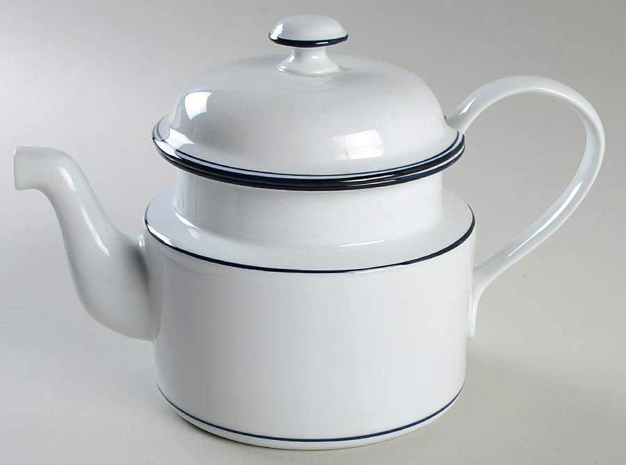 Christianshavn Blue Tea/Coffee Pot & Lid by Dansk-1