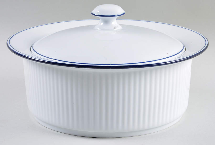 Christianshavn Blue 2 Qt Round Covered Casserole by Dansk-1