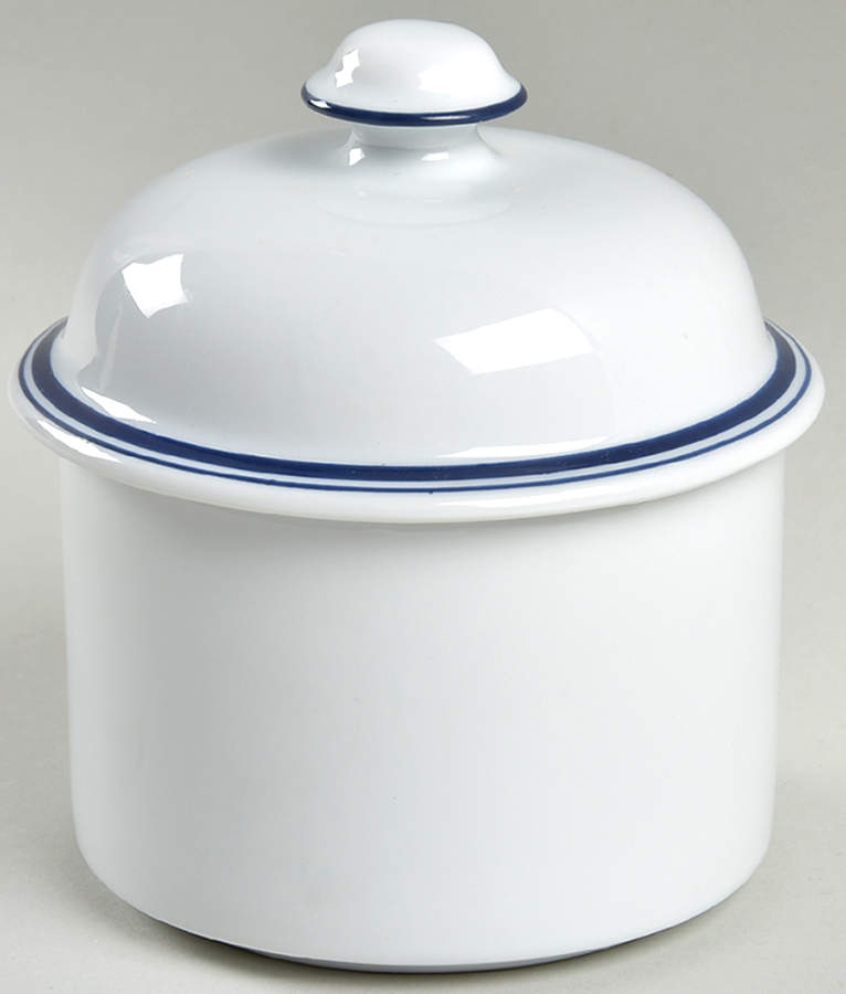 Christianshavn Blue Sugar Bowl & Lid by Dansk-1