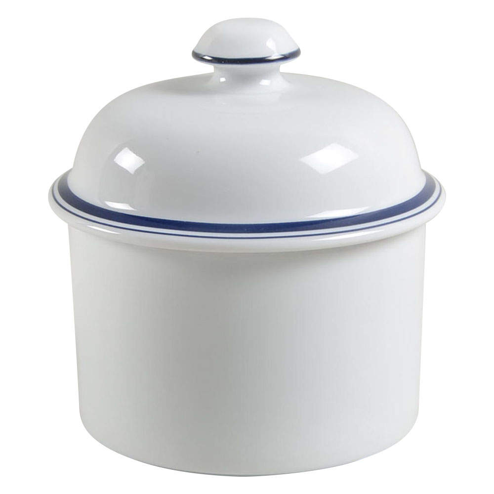 Christianshavn Blue Sugar Bowl & Lid by Dansk-1