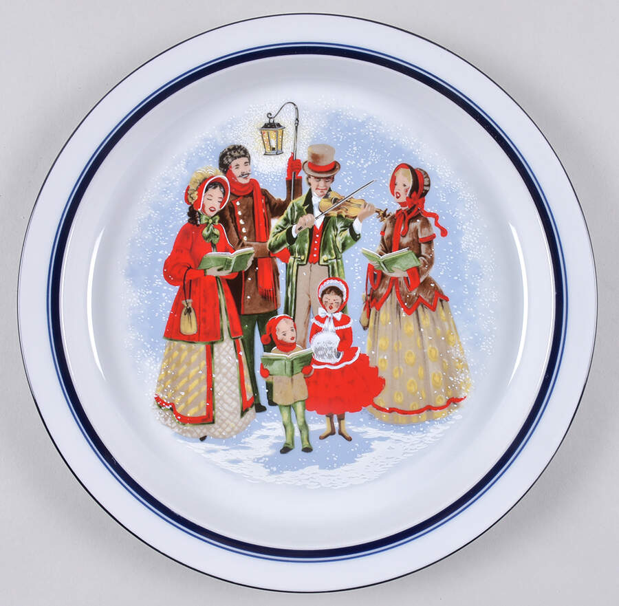 Christianshavn Blue Accent Dinner Plate by Dansk-1