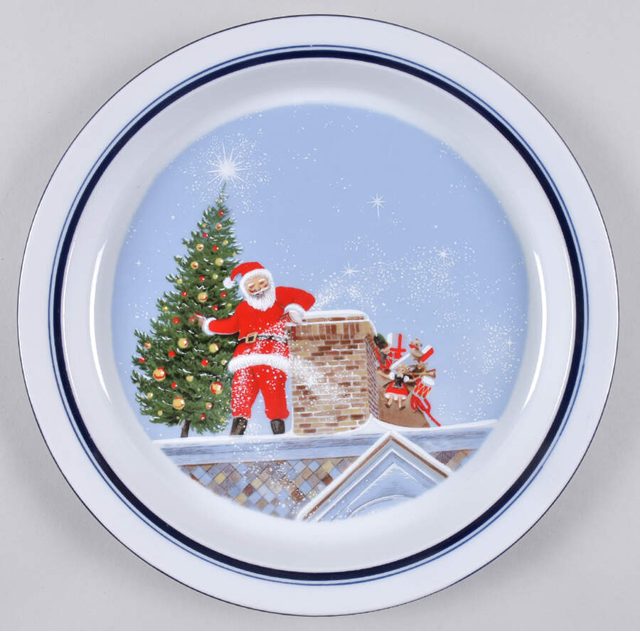 Christianshavn Blue Accent Dinner Plate by Dansk-1