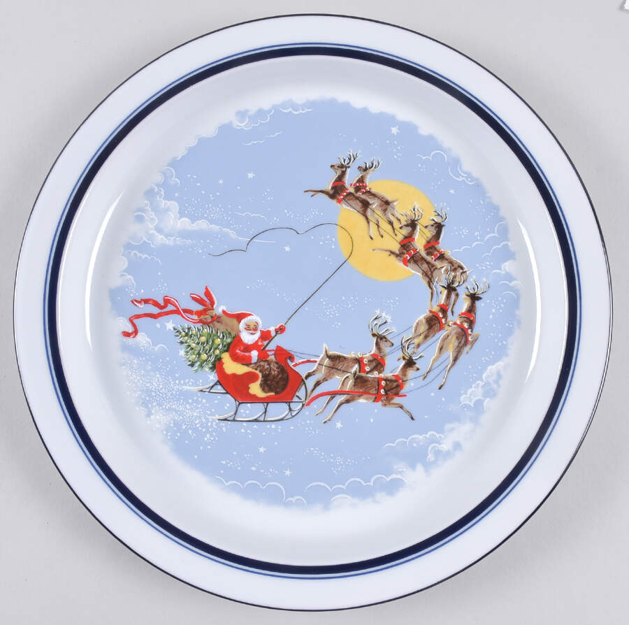 Christianshavn Blue Accent Dinner Plate by Dansk-1