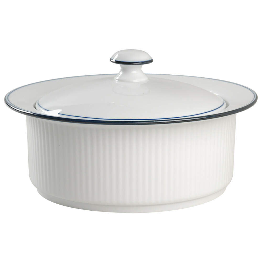 Christianshavn Blue 2 Qt Round Covered Casserole by Dansk-1