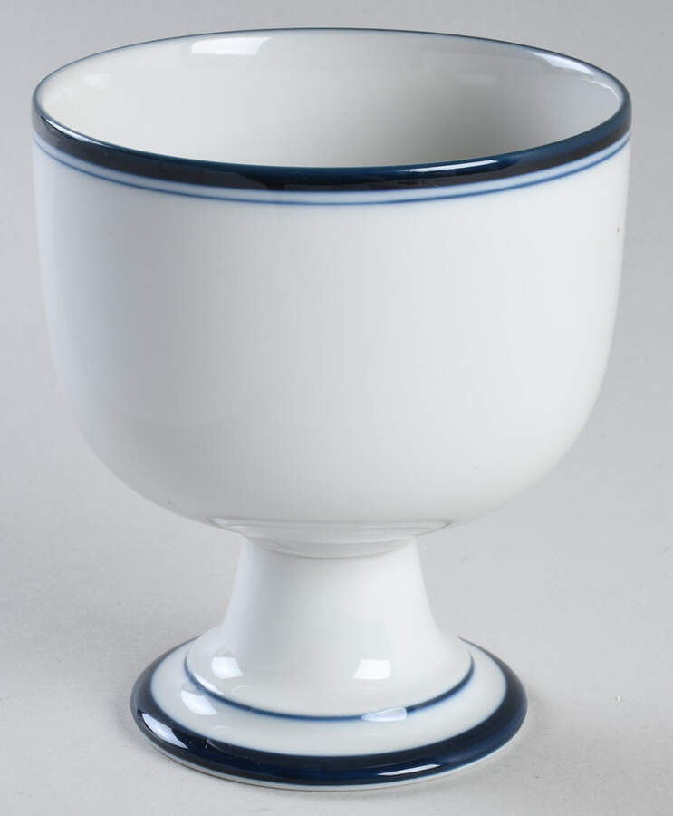 Christianshavn Blue China Goblet by Dansk-1