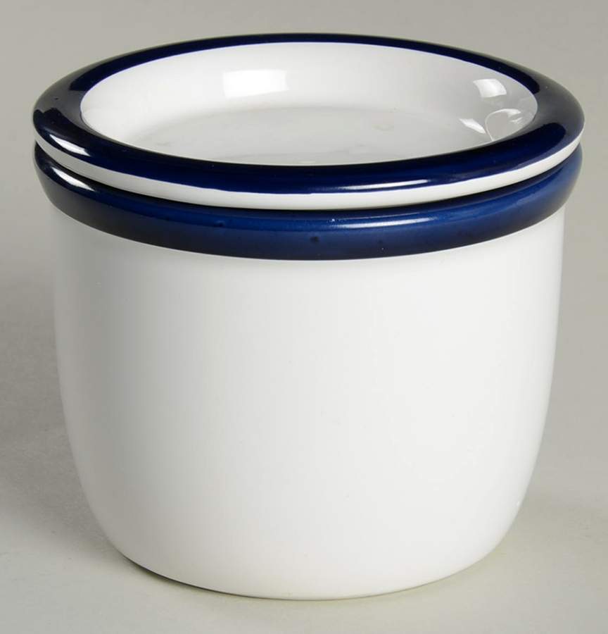 Christianshavn Blue Sugar Bowl & Lid by Dansk-1
