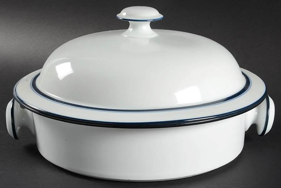 Christianshavn Blue 2 Qt Round Covered Casserole by Dansk-1