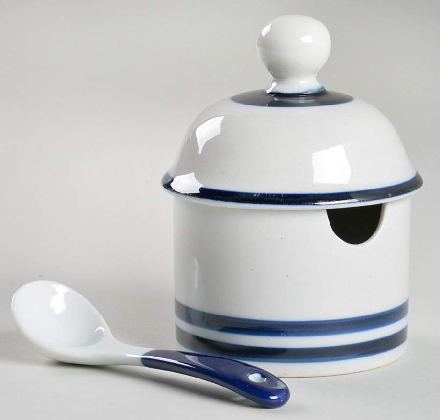 Christianshavn Blue Jam/Jelly & Lid W/Spoon by Dansk-1
