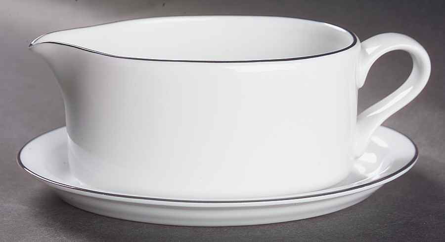 Christianshavn Blue Gravy Boat & Underplate by Dansk-1