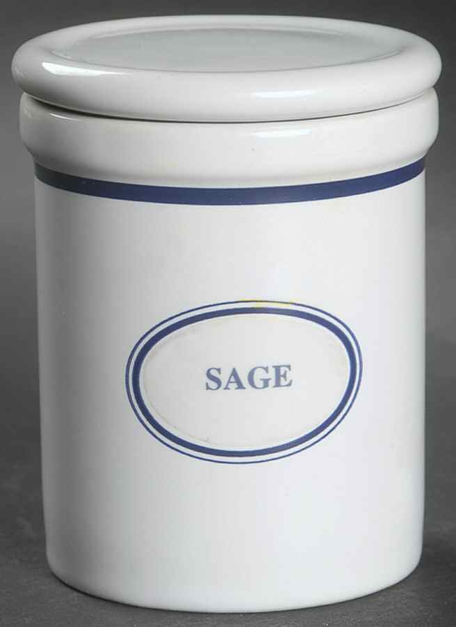 Christianshavn Blue Sage Spice Jar & Lid by Dansk-1