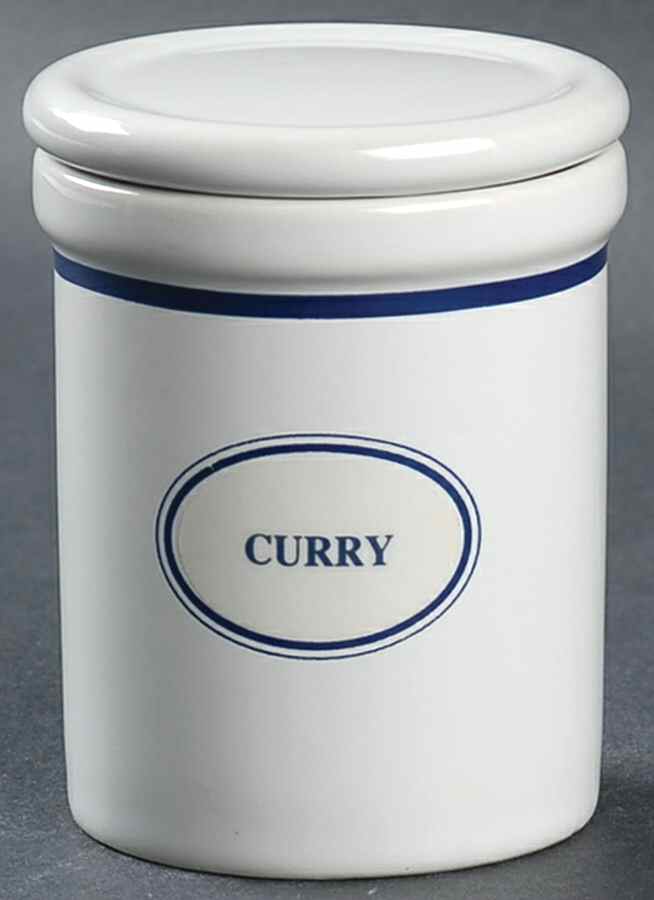 Christianshavn Blue Curry Spice Jar & Lid by Dansk-1